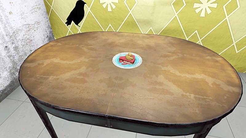 完璧に保存されたパイがテーブルに完璧に埋まった状態